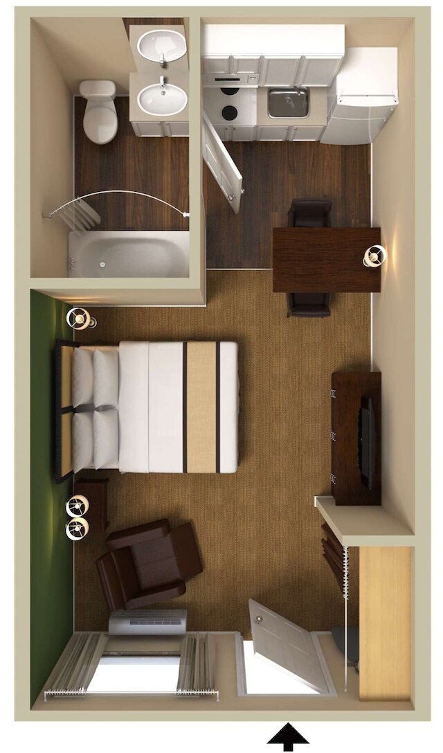 エクステンデット ステイ アメリカ スイーツ シアトル サウスセンター