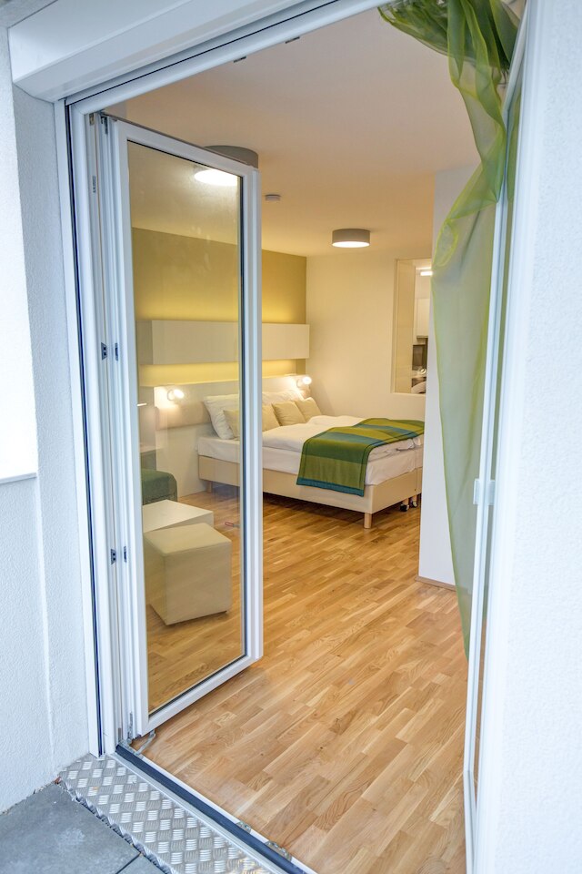 スマート アパート リビング – ウィーン ハウプトバーンホフ - セルフ チェックイン