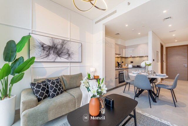 マンジル - スリーク 1BR nr ダウンタウン ウィズ ブルジ ビュー