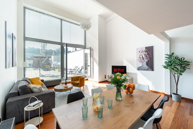 プラハ中心部のペントハウス