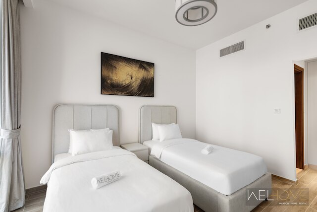 ウェルホーム - ドバイウォーターキャナルに直接位置する3BRアパート