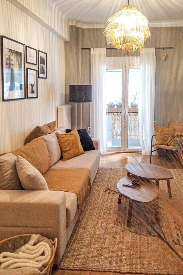 アテネの中心部のボヘミアンシック1BRアパート