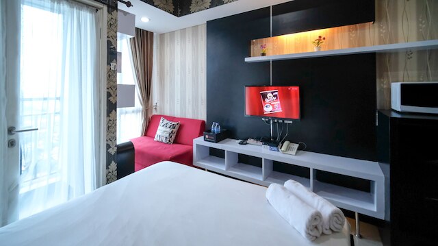 タマンサリパピリオアパートメントのナイス＆クリーンスタジオ（キッチンなし）