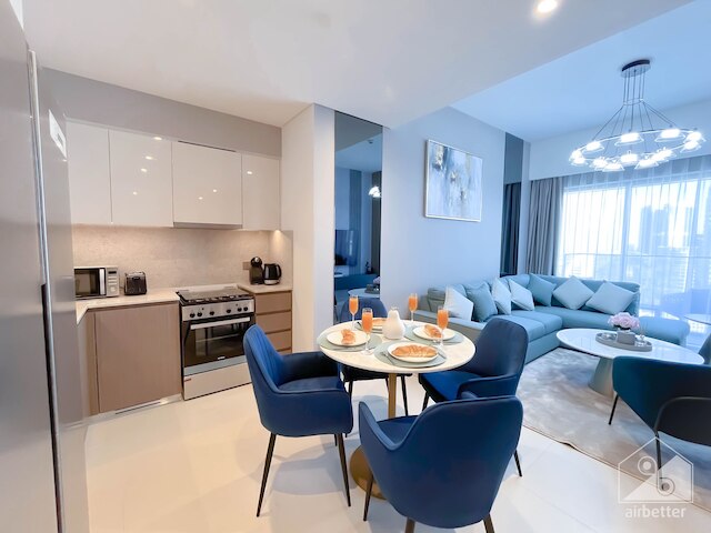 ラグジュアリー 2ベッド バルコニー シティ ビュー デイリー クリーン インクルーデッド