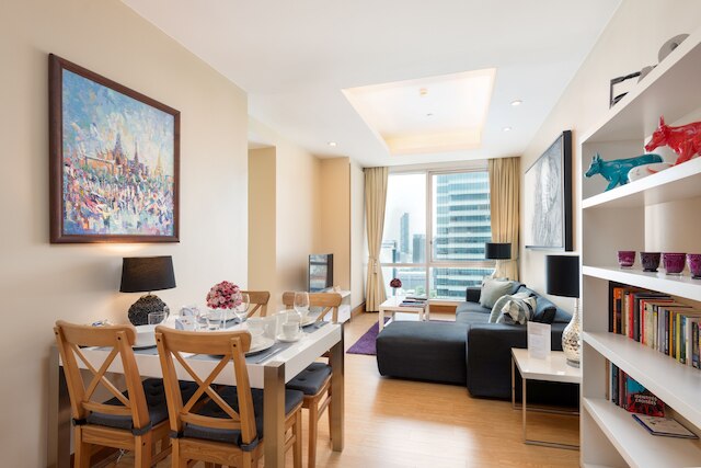 サービス付き2ベッドルームのスカイビラ、ビュー付き