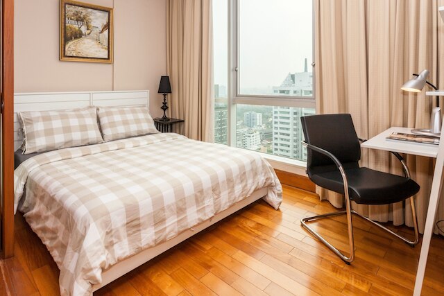 サービス付き2ベッドルームのスカイビラ、ビュー付き