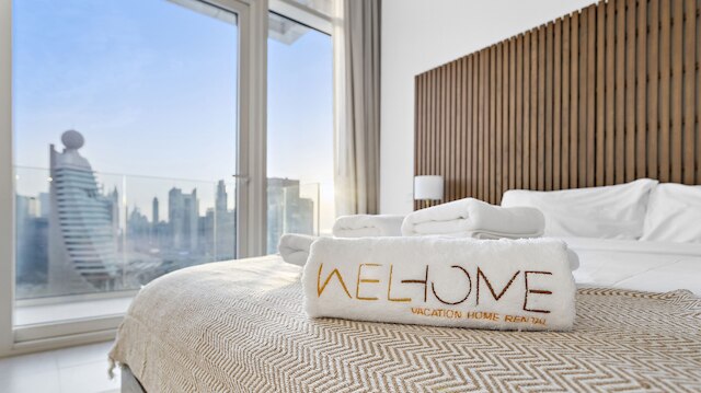 WelHome-贅沢で息を呑むような景色1BR in Za'abeel