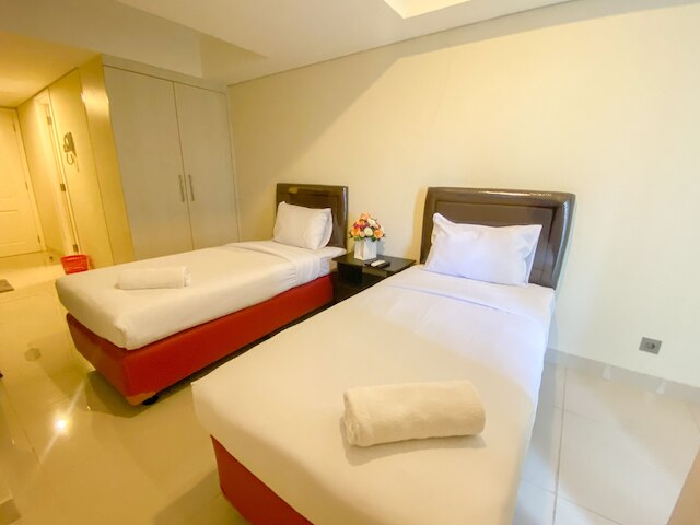 ミニマリストのスタジオルームマーカスドラファイエットアパートメント