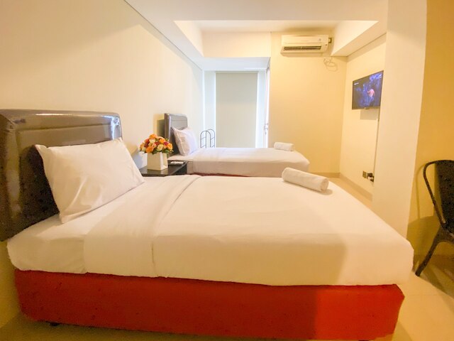 ミニマリストのスタジオルームマーカスドラファイエットアパートメント