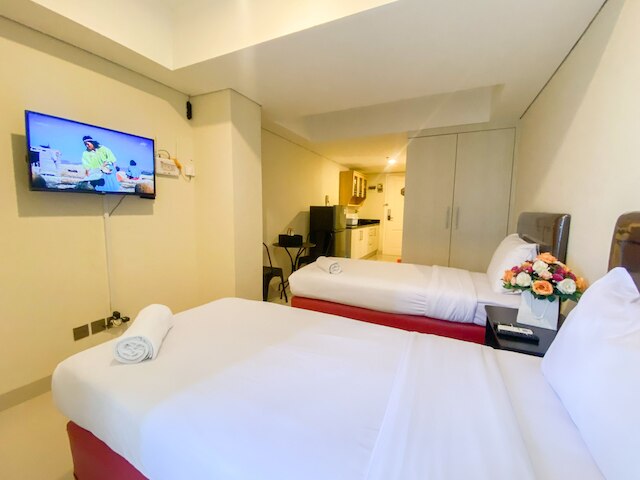 ミニマリストのスタジオルームマーカスドラファイエットアパートメント