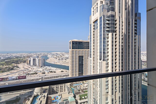 ウェルホーム - コージー1BR アパート. アル・ハブトール・シティ部分海景