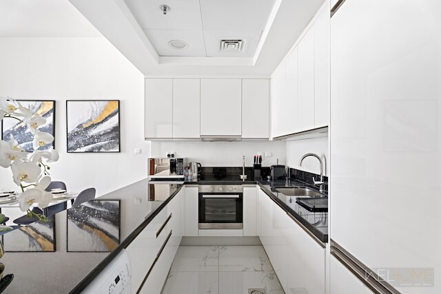 ウェルホーム - コージー1BR アパート. アル・ハブトール・シティ部分海景