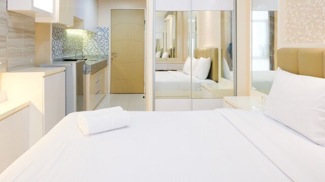 戦略的で居心地の良いリビングスタジオバレヒンギルアパートメント