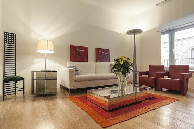 ローマのスペイン広場で - 歴史的なパラッツォのモダンデザインの上品なアパート