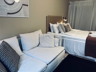 ストックホルムのコージーなワンルームアパートメント