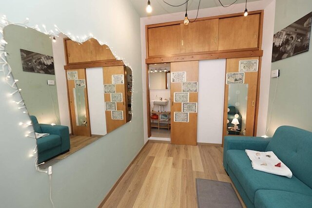 テラス イン ザ ヒストリック センター イン パレルモ ローザ