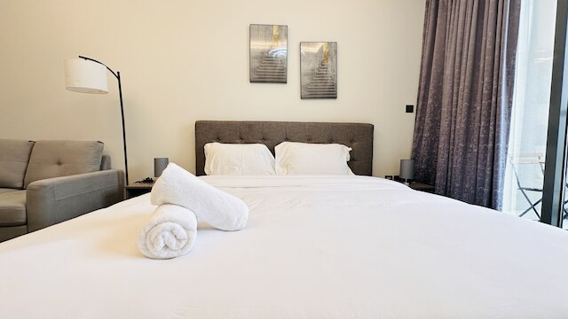 スペーシャス スタジオ アパートメント カナル ビュー ビジネス ベイ バイ ベルビラ