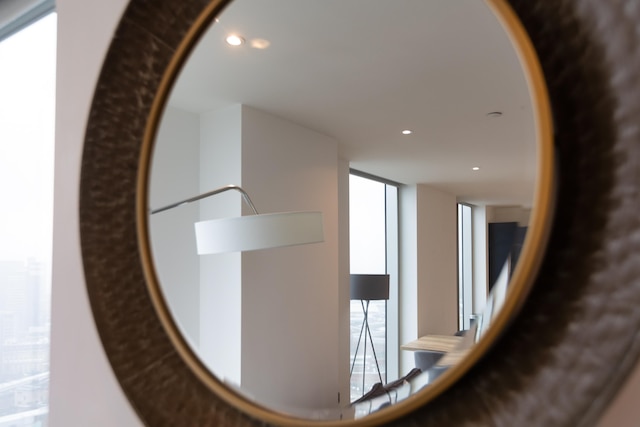 シック フラット モダンリビングのための