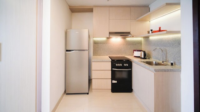 モダンアンドコンフィースタジオアットグランドスンゴノラグーンアパートメント