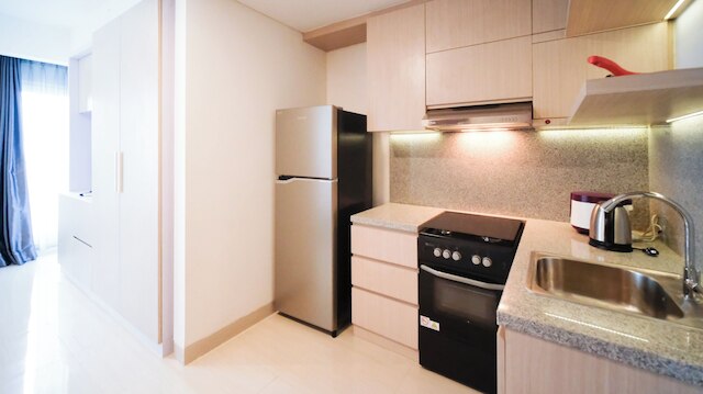 モダンアンドコンフィースタジオアットグランドスンゴノラグーンアパートメント