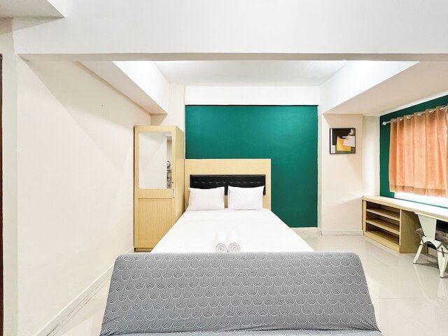 広々としたスタジオルームアットビダビューマカッサールアパートメント