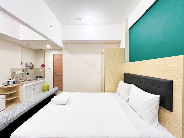 広々としたスタジオルームアットビダビューマカッサールアパートメント