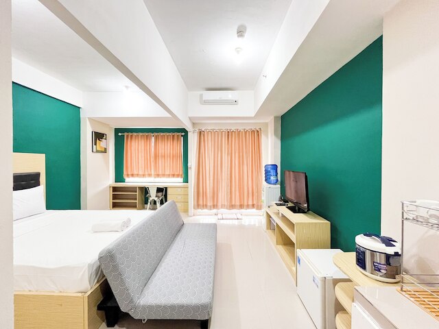 広々としたスタジオルームアットビダビューマカッサールアパートメント