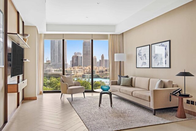 ラグジュアリー 3-ベッドルーム アパートメント フェーシング ブルジ カリファ イン ザ アドレス ドバイ オペラ