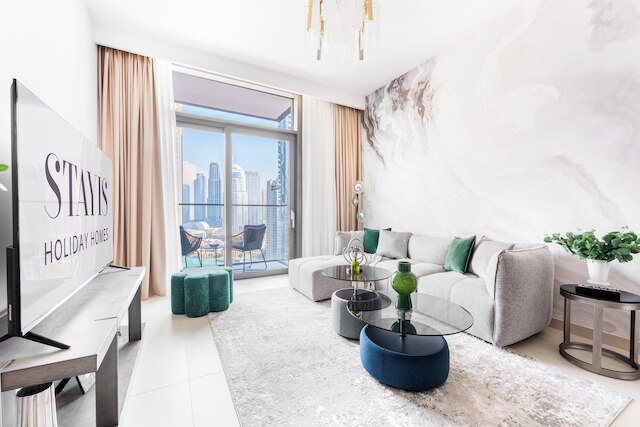 ステイイズ-1BR スタニング ビュー オブ ブルジュ カリファ