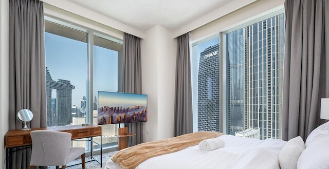 スリーベッドルーム イン ダウンタウン ウィズ ブルジュ カリファ ビュー