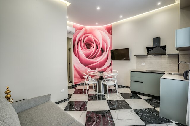 ナポリのピンクローズ、1 ベッドルームと1 バスルーム付き