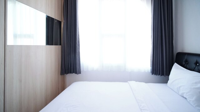 シンプル アンド コンフォータブル リビング 1BR アット ザ シティ スクエア アパートメント