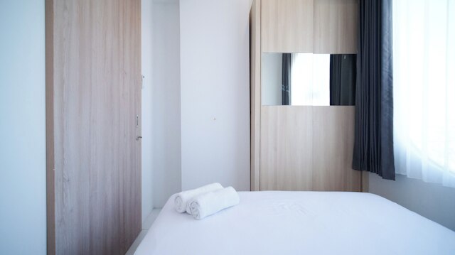 シンプル アンド コンフォータブル リビング 1BR アット ザ シティ スクエア アパートメント