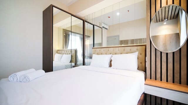 ナイス アンド コンフォータブル リビング 1 ベッドルーム アット グランド スンゴノ ラグーン アパートメント