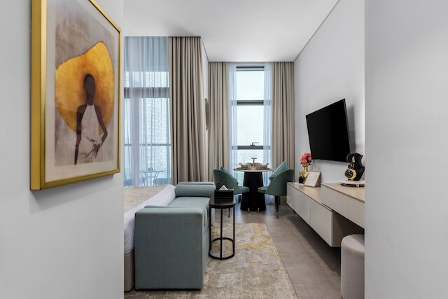 ウェーブス - ソフィスティケイテッド スタジオ リビング イン ビジネス ベイ, ドバイ