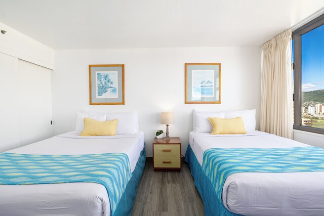 ハイ フロア マウンテン ビュー ウィズ 2 ダブル ベッド アンド パーキング