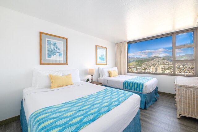 ハイ フロア マウンテン ビュー ウィズ 2 ダブル ベッド アンド パーキング