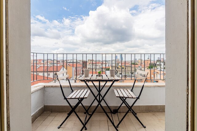 コージー スタジオ ペントハウス ウィズ スタニング ビュー バルコニー