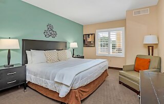 キング ベッドルーム スイート ウィズ アウトドア プール ホットタブ アーケード