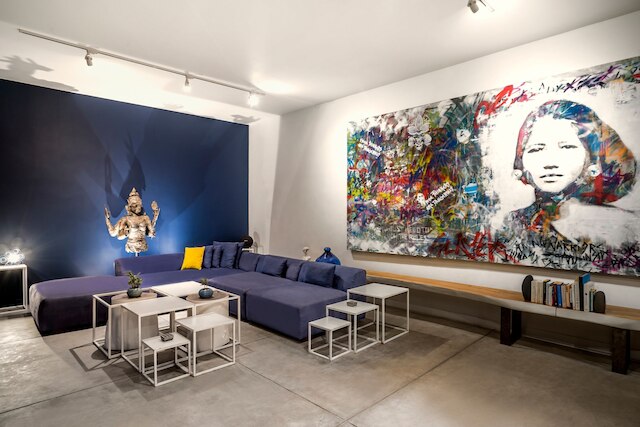 ロフト ボルケーノ バイ アルフレッド イン バリ - スタイリッシュ 2 ベッドルーム ロフト ウィズ プール ガーデン ライスフィールド ビュー