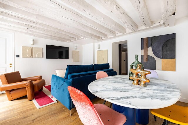 ジョイフル アパートメント、2ベッドルーム/6人 ハート オブ パリ - ルーブル