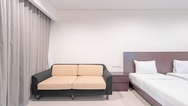 ラグジュアリー スタジオ アパートメント (ノー キッチン) アット スケールズ レジデンス ヌサ ドゥア バリ