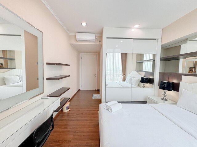 レストフル アンド シンプル 2ベッドルーム アット ザ ビア アンド ザ ビュー アパートメント