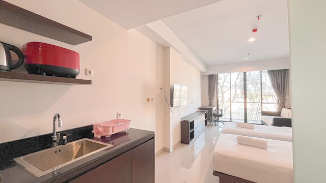 モダン ファーニッシュド スタジオ (ノー キッチン) アパートメント アット スケールズ レジデンス ヌサドゥア バリ