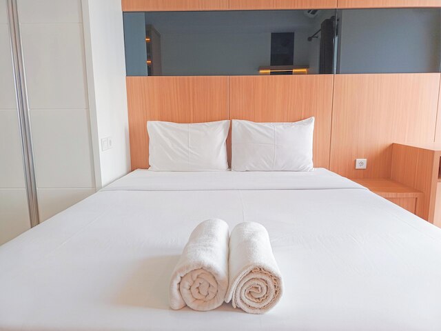 モダン アンド グッド スタジオ アット デルフト チプトラ マカッサル アパートメント