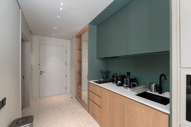 シック スタジオ ウィズ ブルジュ ハリファ ビュー バルコニー