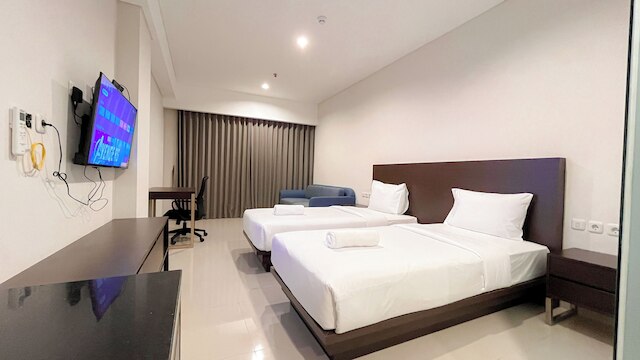 リラクシング アンド スタイリッシュ スタジオ (ノー キッチン) アパートメント アット スケールズ レジデンス ヌサ ドゥア バリ