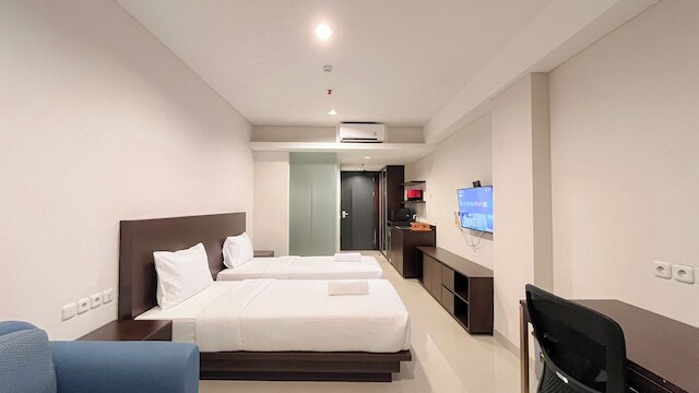 リラクシング アンド スタイリッシュ スタジオ (ノー キッチン) アパートメント アット スケールズ レジデンス ヌサ ドゥア バリ