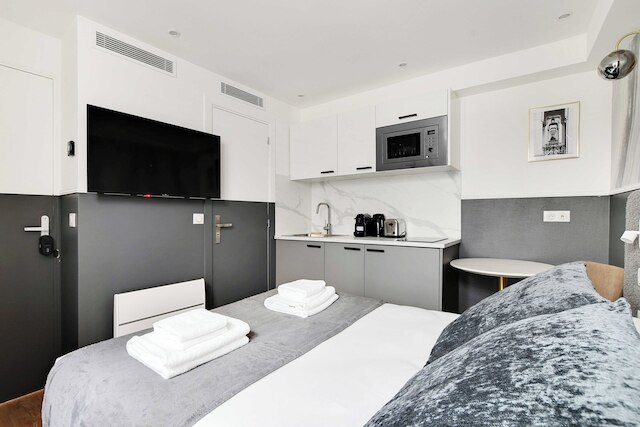 コージー スタジオ ウィズ エアコンディショナー - ニア モンマルトル