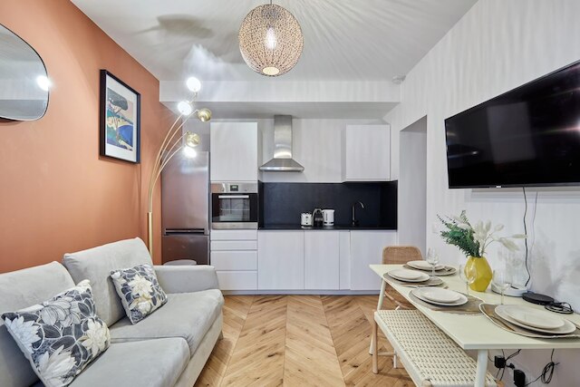 チャーミング ニュー フラット イン ザ センター オブ パリ